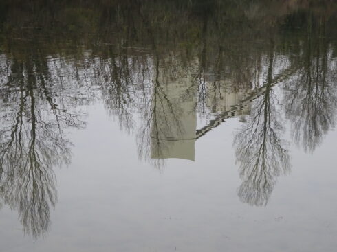 Reflets sur l'eau.