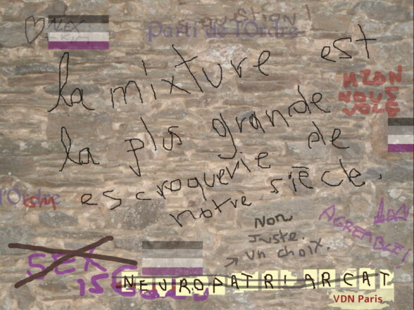 Graffiti La mixture est la pire escroquerie du siècle.